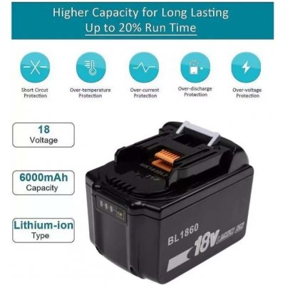 Extensilo - Makita BL1830 6000mAh Li-Ion 18V - neoriginální – Hledejceny.cz