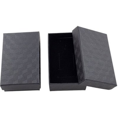 Mareb dárková krabička na šperky 5 x 8 x 2.5 cm černá – Zboží Dáma
