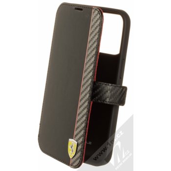Pouzdro Ferrari Carbon Stripe Apple iPhone 13 Pro černé