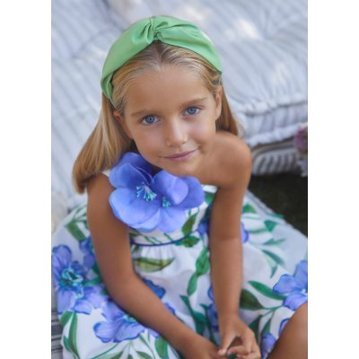 Abel & Lula šaty na jedno rameno KVĚTINY modré – Sleviste.cz