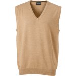 James & Nicholson vesta JN 657 s výstřihem do V svetrová pánská COT02065700201 camel – Sleviste.cz