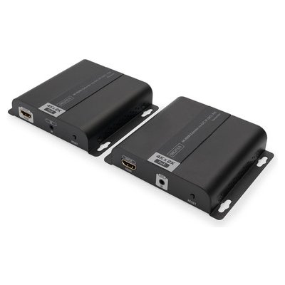 DIGITUS Sada 4K HDMI Extender přes IP / CAT 5, 6 (120 m), kompletní napájení PoE, UHD 4K/30 Hz DS-55124