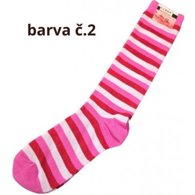 Bavlněné dětské podkolenky pruhované b.č.2 – Zboží Dáma
