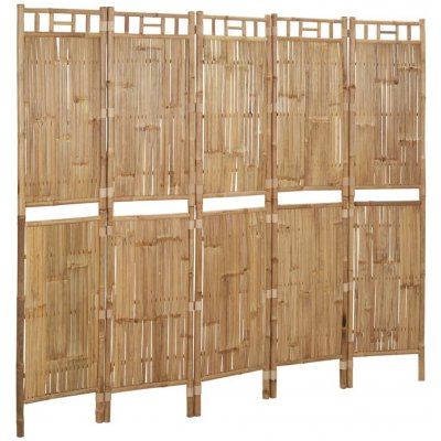 vidaXL 5dílný paraván bambus 200 x 180 cm – Zboží Dáma