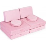 ECOTOYS Dětská modulární pohovka DIY 8 dílů růžová – Zboží Dáma