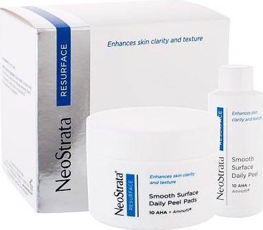 NeoStrata Resurface Smooth Surface Daily Peel pro ženy pleťový peeling 60 ml + čisticí tampony 36 ks dárková sada