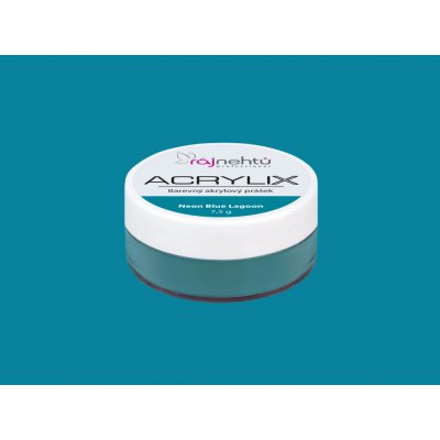 Ráj nehtů Akrylový prášek ACRYLIX Neon Blue Lagoon 7,5 g – Hledejceny.cz