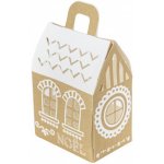 CHAKS Krabičky dárkové Vánoční domeček 6x4x8cm 6ks – Zboží Živě