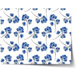Sablio Plakát Modré kvítí - 120x80 cm Varianta: Sablio Plakát Modré kvítí - 90x60 cm – Zboží Dáma