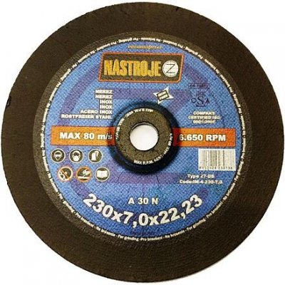 Nástroje cz Kotouč brusný 230 x 7 mm IM-4-230-7,0 – Zboží Dáma