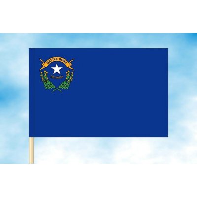 LIBEA, s.r.o. Nevada vlajka Rozměr: 150×225 cm, Uchycení: Návlek na žerď – Hledejceny.cz