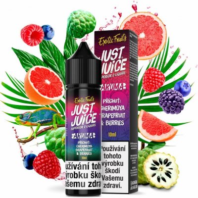 Just Juice Cherimoya Grapefruit & Berries Shake & Vape 10 ml – Sleviste.cz