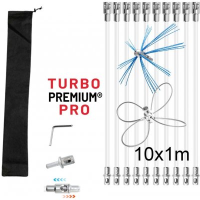 Turbo Premium Pro Rotačná kefa na čistenie komína Plus 10 m – Zboží Dáma
