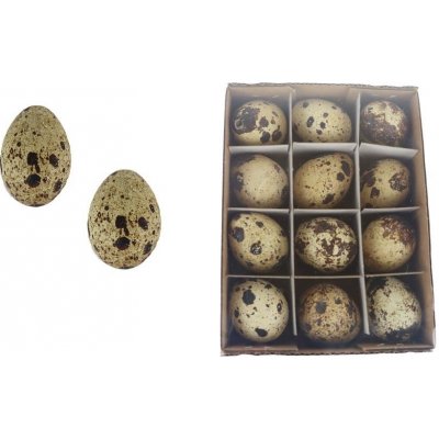 Dekorační křepelčí vajíčka, 12 ks X5774 – Zboží Mobilmania