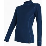 Sensor Merino Double face s dlouhým rukávem Deep blue – Zboží Dáma