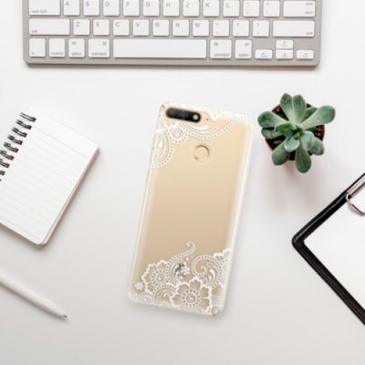 Pouzdro iSaprio - White Lace 02 - Huawei Y6 Prime 2018 – Zboží Mobilmania