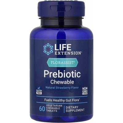 Life Extension FLORASSIST Prebiotic Jahoda 60 žvýkací tablety – Hledejceny.cz