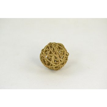Dekor míčky - zlaté (průměr 5 cm)