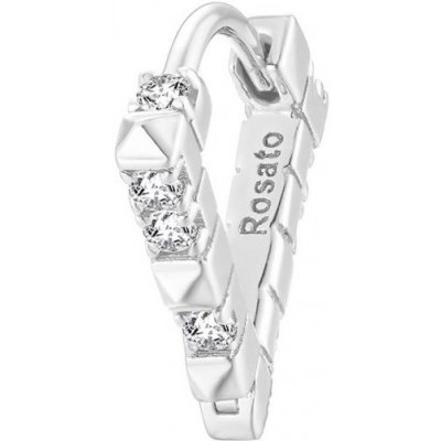 Rosato Moderní stříbrná single náušnice Cubica RZCU61 – Sleviste.cz