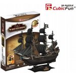 CubicFun 3D puzzle Pirátská loď Queen Anne´s Revenge 155 ks – Zboží Dáma