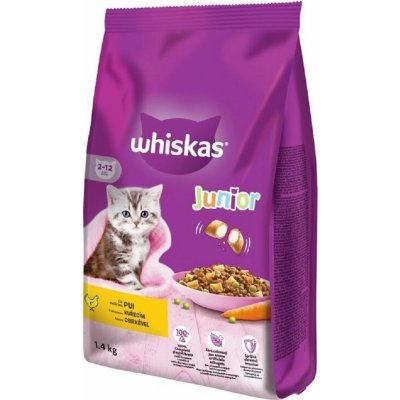 Whiskas Junior s kuřecím masem 1,4 kg – Hledejceny.cz