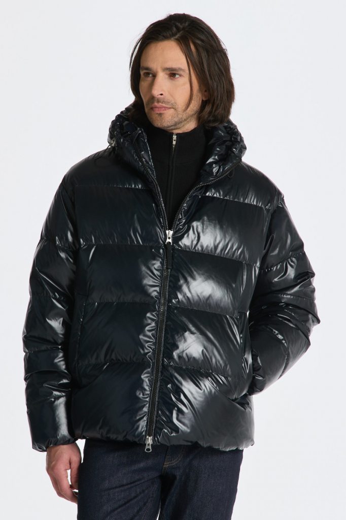 Gant Oversized Shiny Down Puffer Jacket černá