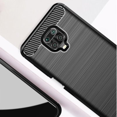 Pouzdro SES Ochranné silikonové karbon Xiaomi Redmi Note 9S - černé