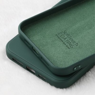Pouzdro X-Level hladké silikonové iPhone 12 Pro Max - tmavě zelené