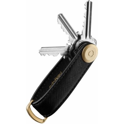 Kožená Orbitkey 2.0 Saffiano Liquorice Black černá – Zboží Mobilmania