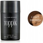 Toppik Hair Building Fibers Zahušťovací vlákna na vlasy a vousy Světle Hnědá 27 g – Zboží Dáma