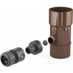 Covernit Plastový sběrač dešťové vody PVC 90 mm hnědá – Sleviste.cz