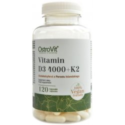 Ostrovit Vitamin D3 4000 IU + K2 vege 120 kapslí