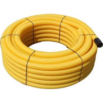 Midas International Drenážní trubka flexibilní DN 100 PVC žlutá, děrovaná