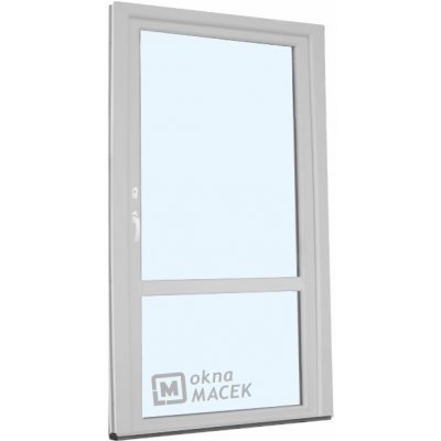 KNIPPING Plastové balkonové dveře - 70 AD OS s příčkou bílá pravé 90 x 200 cm – Zboží Mobilmania