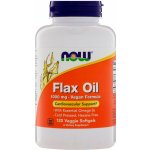 Now Foods Flax Oil 1000 mg Vegan Formula 120 kapslí – Hledejceny.cz