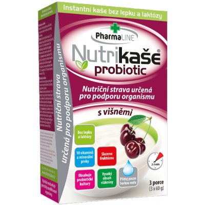 Nutrikaše probiotic s višněmi 180 g 3x60 g – Hledejceny.cz