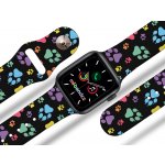 Mi-band.cz Apple watch řemínek Barevné pacičky Černá, 38/40/41mm MIBANDCZX02856 – Zboží Mobilmania