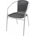 Linder Exclusiv Zahradní židle RATAN Stříbrná/Černá – Zbozi.Blesk.cz