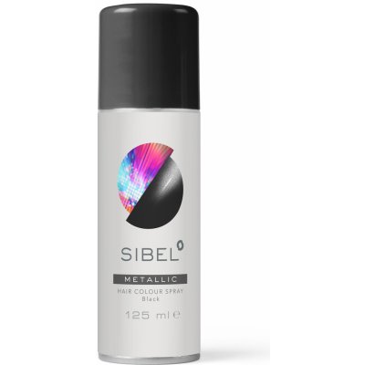 Sibel Hair Colour barevný sprej na vlasy černá – Zboží Dáma