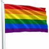 Žertovný předmět Gay Pride Rainbow Flag duhová vlajka 90 x 150 cm