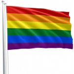 Gay Pride Rainbow Flag duhová vlajka 90 x 150 cm