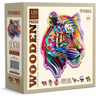 WOODEN CITY Dřevěné Barevný tygr EKO 150 dílků – Hledejceny.cz