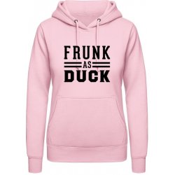 AWDis Hoodie mikina Opilý jako kačka Miminkovská růžová