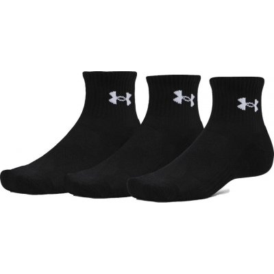 Under Armour ponožky Performance Cotton 3p Qtr Ultimate Black/Ultimate Black/White – Zbozi.Blesk.cz