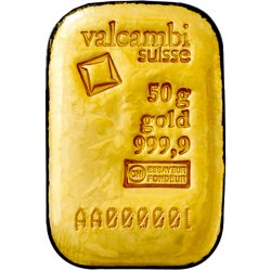 Valcambi zlatý slitek litý 50 g