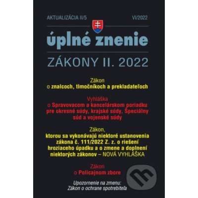 Aktualizácia II/5 - Policajný zbor, tlmočníci, znalci a prekladatelia - Poradca s.r.o. – Zboží Mobilmania