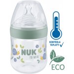 Nuk láhev kojenecká For Nature s kontrolou teploty zelená 150 ml – Zboží Dáma