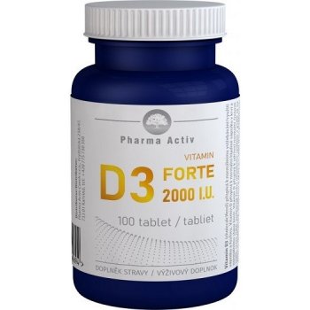 Pharma Activ Czech Vitamin D3 FORTE 2000 I.U. 100 tablet