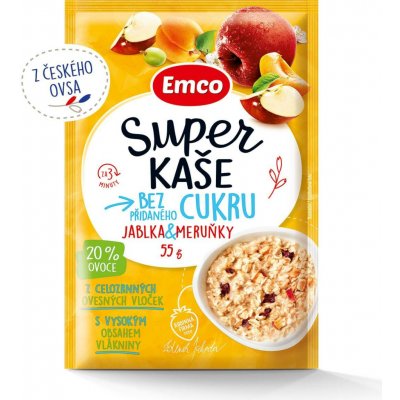 Emco Super kaše Jablka & Meruňky 55 g – Zboží Dáma