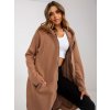 Dámská mikina Dlouhá mikina NA ZIP RV-BL-4858-1.99P-LIGHT BROWN